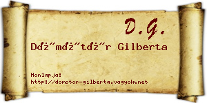 Dömötör Gilberta névjegykártya